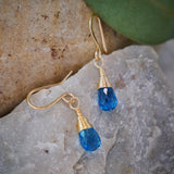 Topaz Drop Earring Gold