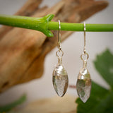 Moss Aquamarine Drop Earrings Silver